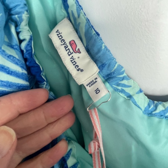 NWT Vineyard Vines Electric Palm One Shoulder High-Low Maxi Dress Sz 10 - Picture 6 of 13